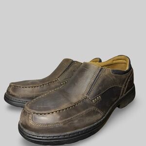 Timberland PRO ESD Anti-Fatigue Slip On Leather Work Shoes Mens 10.5M Brown